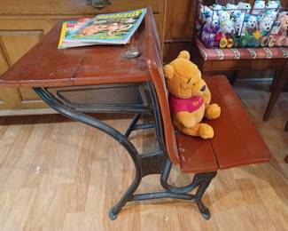 Antique school desk