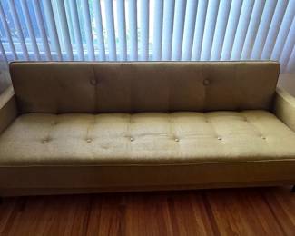 MCM Yellow/Gold Sofa - folds to bed