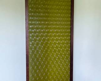 60's MCM Green Tension Pole Acrylic Panel Room Devider