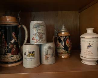 Hundreds of Vintage steins