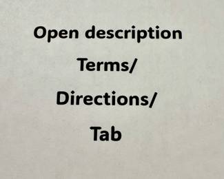 Open the description/terms/directions tab for additional information