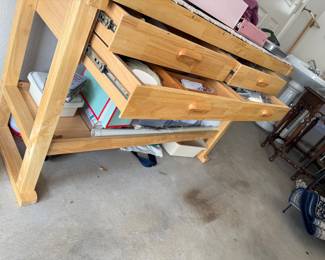 34. Workbench w/vice 63” W x 34”H x 21” D