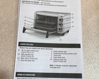 Black & Decker Convection Oven - air fry - bake