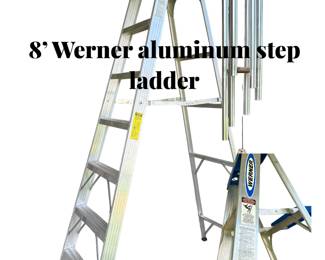 8' Werner aluminum step ladder