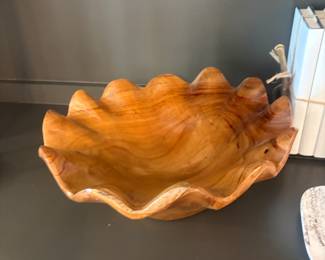 Beautiful carved wooden bowl