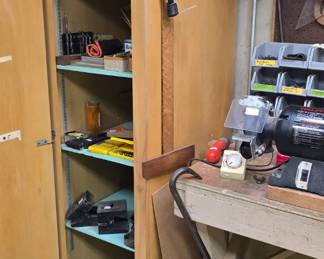 Basement workshop area.
