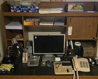 Basement office area.