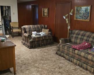 Basement family room.
