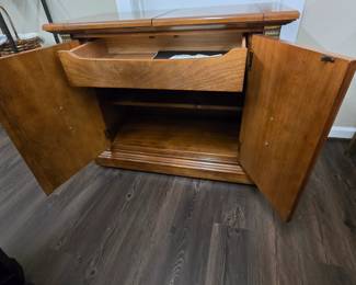 Storage and drawer underneath