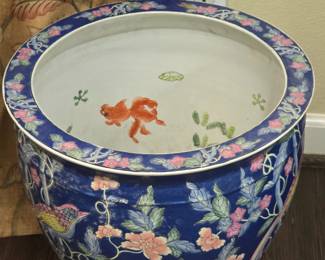large Asian ceramic planter