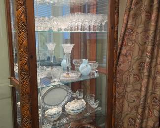 sparking crystal with names like Waterford and Orrefors Sweden