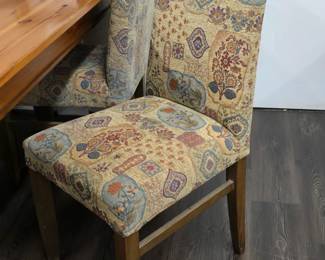 set of 4 upholstered chairs