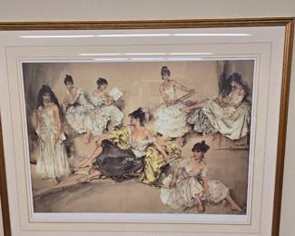 William Russel Flint print collection: This large piece is numbered 196/840