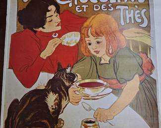 Advertising poster for Compagnie Francaise des Chocolats et des Thes by Theophile Steinlen