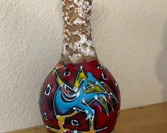 Vintage MCM Fat Lava Vase