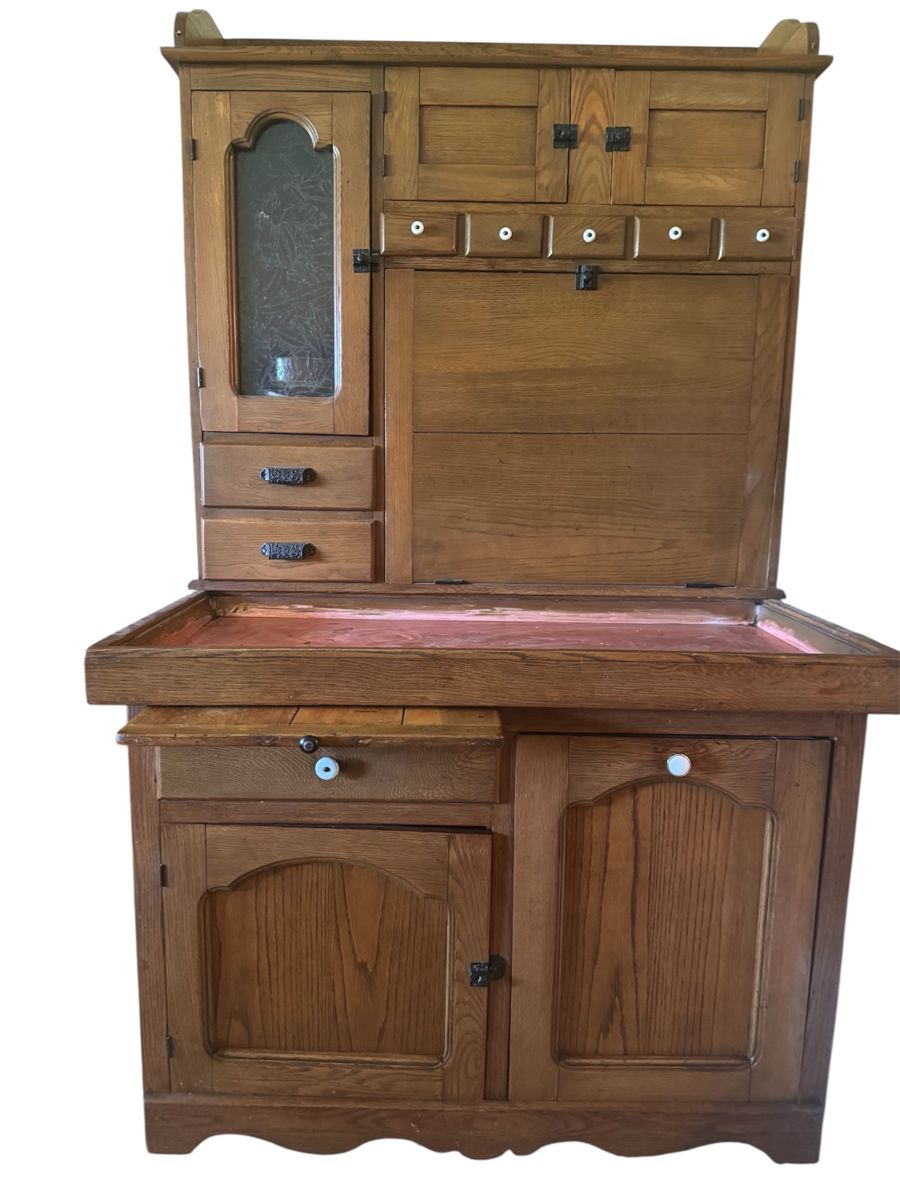 Antique cupboard 
Copper inset 
