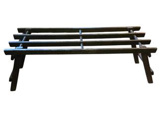 Rustic folding bench