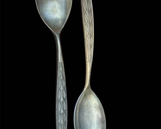 Vintage Norway pewter salad set