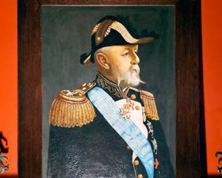 Portrait of the king of Norway, oil on canvas, signed Willard (I think, I need to double check that)