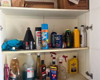 Garage: Cleaning Supplies