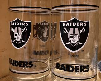 Raiders Glass Cups 6