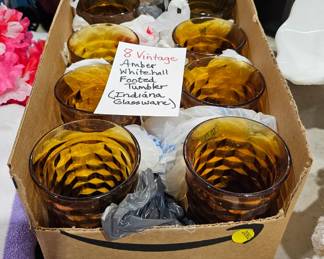 AMBER VINTAGE GLASSES