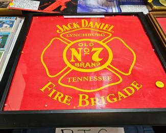 JACK DANIEL FRAMED FIRE BREGADE
