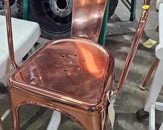 COPPER COLORED CHAIR