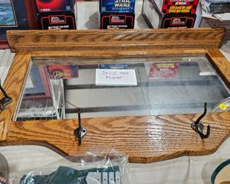 OAK FRAMED MIROR