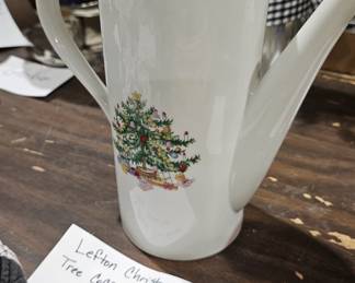 LEFTON CHRISTMAS COFFEE POT
