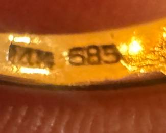 14K Gold & Amethyst Ring