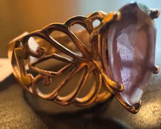 10K Gold & Amethyst Ring