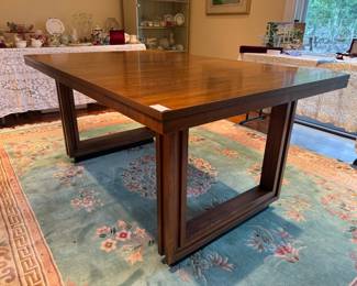 United Furniture MCM Rectangular Dining Table (40"W x 30"H x 62"L & 2 Leaves 18" each)