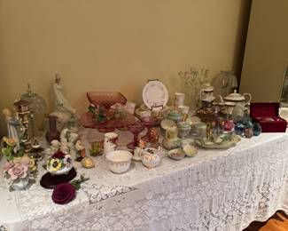 Huge Collection of Glass, Figurines, China & Decorative Tableware