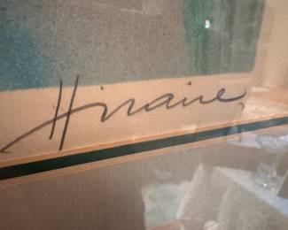 Framed Lithograph "Le Pont à Giverny" Signed Camille Hilaire / Edition 168/175