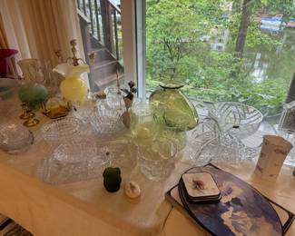 Large Collection of Glass, China & Crystal