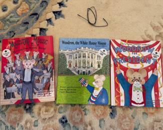 "Maestro Mouse" Autographed by Peter Barnes, "Woodrow, the White House Mouse" Autographed by Cheryl Shaw Barnes & "Woodrow for President" Autographed by Cheryl Shaw Barnes