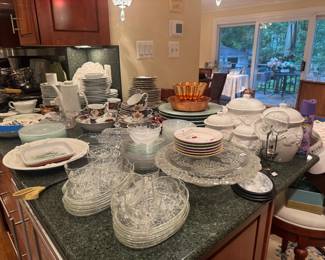 Huge Collection of Glass, Figurines, China & Decorative Tableware