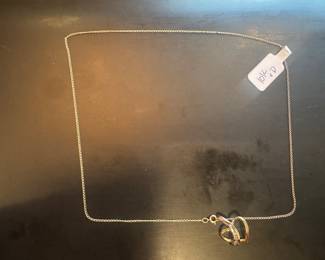 10K Gold Necklace with 10K Gold & Diamond Cluster Heart Pendant