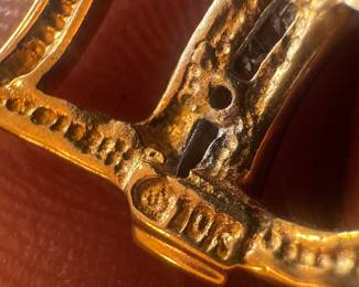 10K Gold Necklace with 10K Gold & Diamond Cluster Heart Pendant