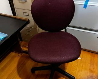 #40 red desk chair $20.00