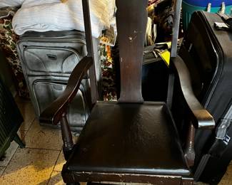 #67 wood dining chair $25.00