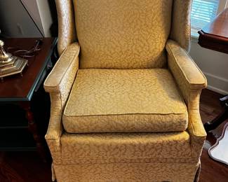 #14 yellow arm chair $25.00