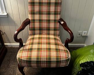 #51 green red chair $45.00