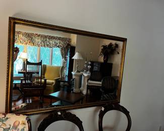 #6 gold bevel mirror 48x33 $75.00