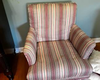#25 pink slip cover chair $20.00