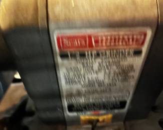 #78 sear double bench grinder $100.00