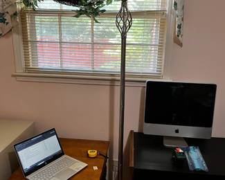 #39 72 inch tall floor lamp with up light $75.00