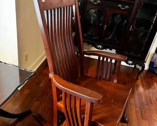 #16 wood rocking chair heavy $75.00