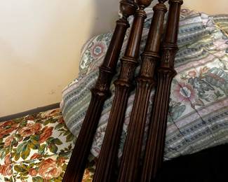 #73 queen rice bed taken apart but all pieces are here but the slats $100.00